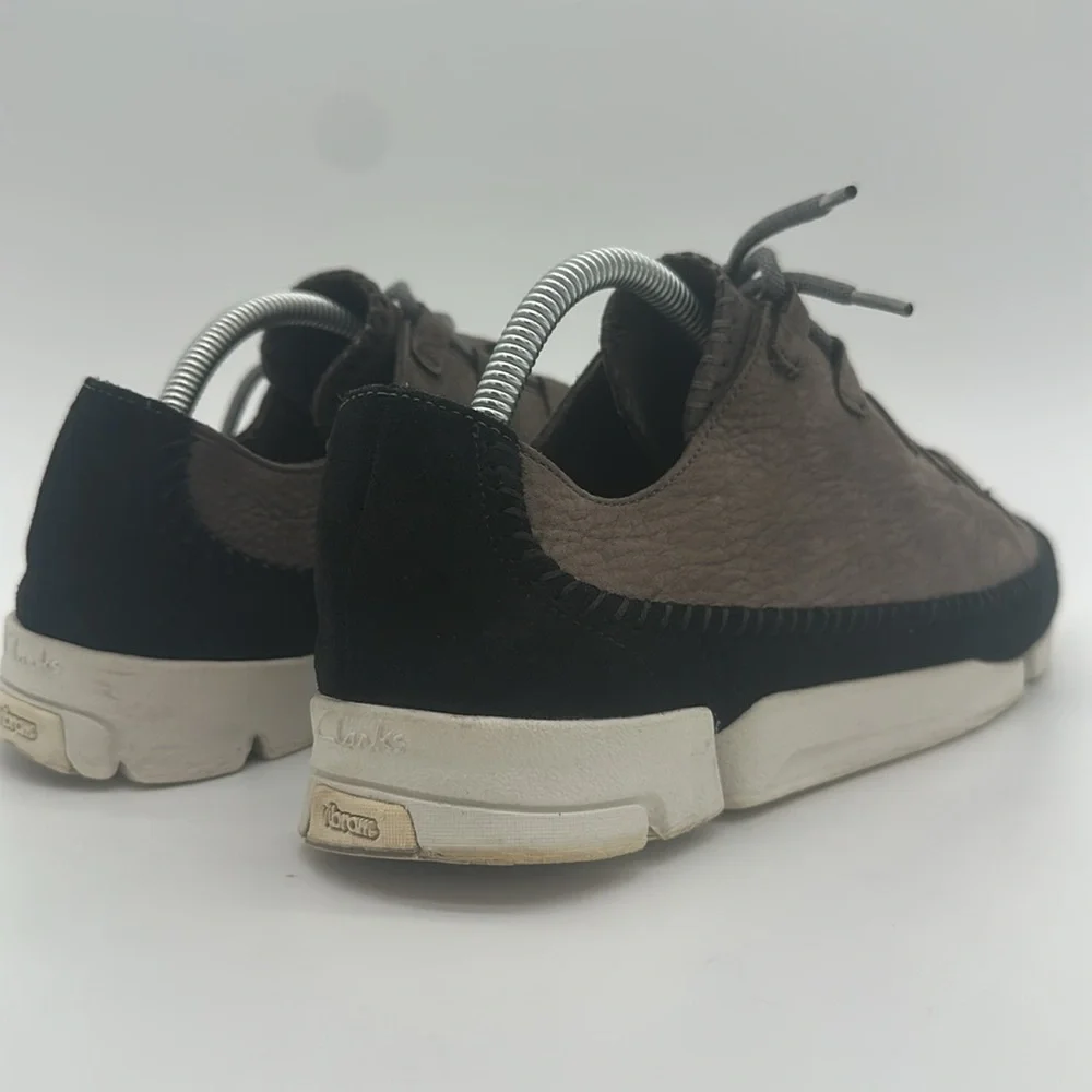 Clarks Men's Original's Trigenic Flex 2 Grey Black Nubuck Shoes Size US 9.5